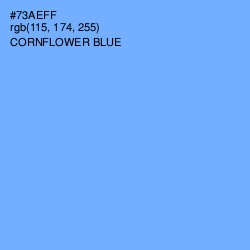 #73AEFF - Cornflower Blue Color Image